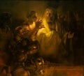 The Denial of Saint Peter by Rembrandt